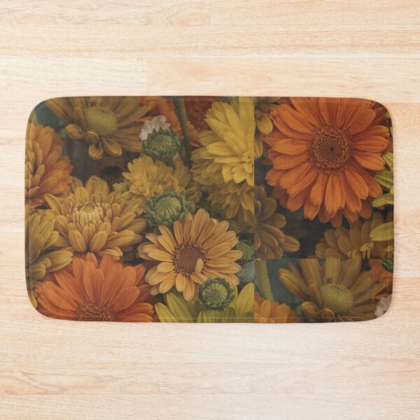 Item preview, Artificial flowers in bouquets of orange, yellow, green designed and sold by Art70shop.