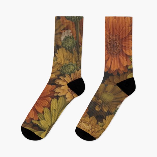 Item preview, Artificial flowers in bouquets of orange, yellow, green designed and sold by Art70shop.