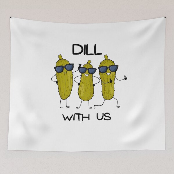 Item preview, Dill With Us Funny Logo designed and sold by logowannawear.