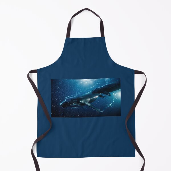 Item preview, Bioluminescent night dive pattern with whales designed and sold by Jandedan.