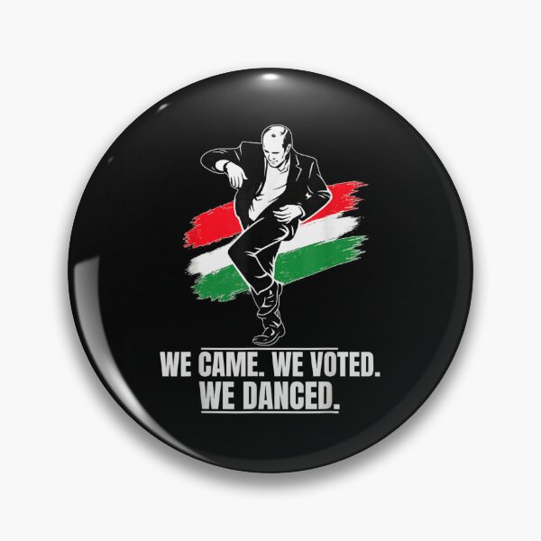 Item preview, We Came We Voted We Danced Political Democracy Celebration Hungarian Flag Art designed and sold by LakenDraphil.