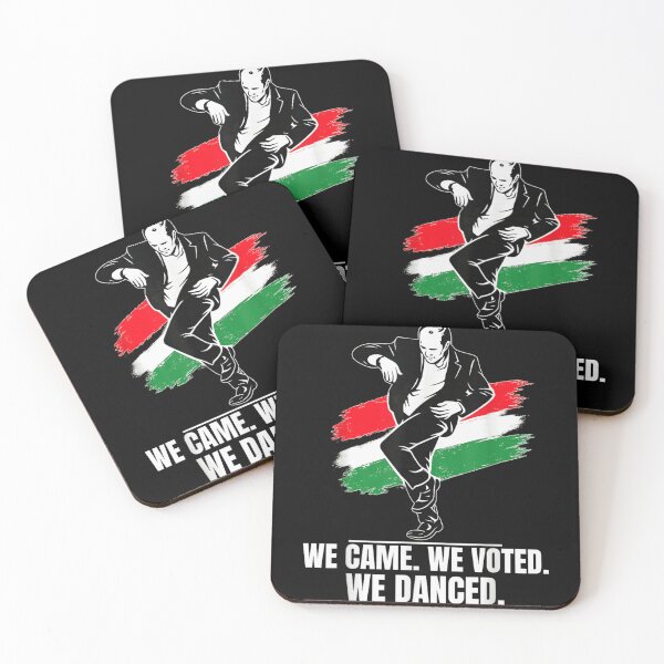 Item preview, We Came We Voted We Danced Political Democracy Celebration Hungarian Flag Art designed and sold by LakenDraphil.