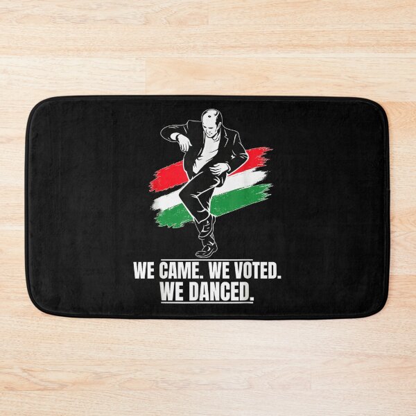 Item preview, We Came We Voted We Danced Political Democracy Celebration Hungarian Flag Art designed and sold by LakenDraphil.