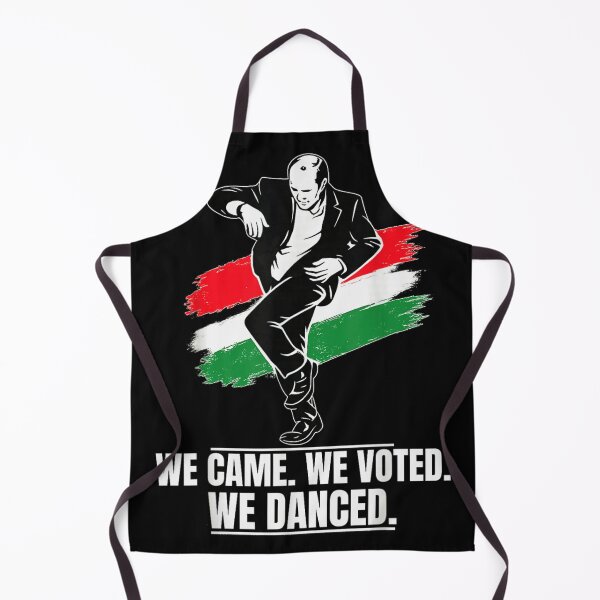 Item preview, We Came We Voted We Danced Political Democracy Celebration Hungarian Flag Art designed and sold by LakenDraphil.
