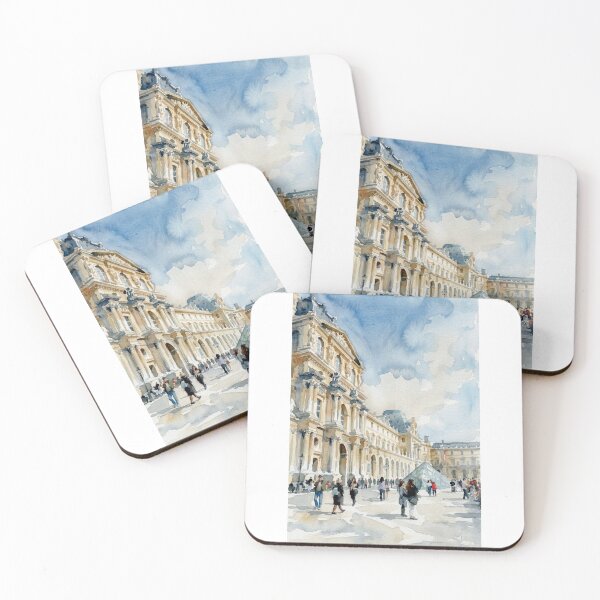 Item preview, Louvre Paris Rhythm Watercolor designed and sold by caracatita75.