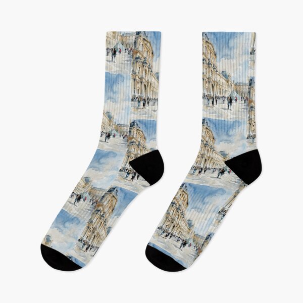 Item preview, Louvre Paris Rhythm Watercolor designed and sold by caracatita75.