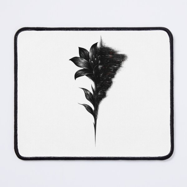 Item preview, Botanical Signal Error - Dark Glitch Flower Minimalist Art T-Shirt designed and sold by PrintWearables.