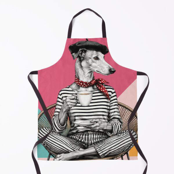 Item preview, Dog sits in chair and enjoys coffee designed and sold by anytka.