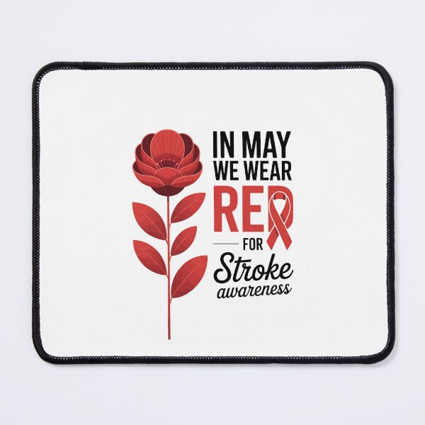 Item preview, Red Flower with Stroke Awareness  designed and sold by jkrphoto.