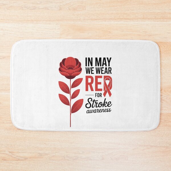 Item preview, Red Flower with Stroke Awareness  designed and sold by jkrphoto.