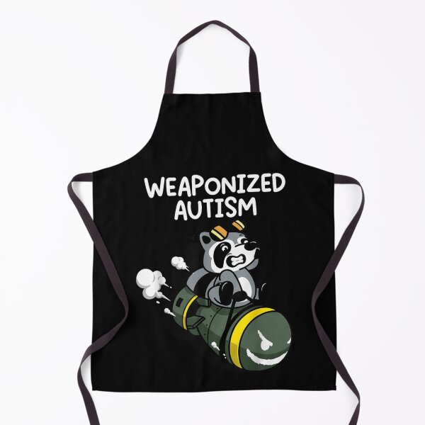 Item preview, Weaponized Autism Funny Raccoon Riding A Bomb Neurodiversity Awareness Humor Art designed and sold by LakenDraphil.