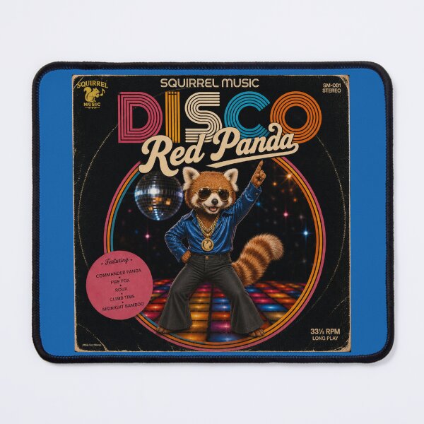 Item preview, Vintage Disco Red Panda Album Cover designed and sold by MissTerryWoman.