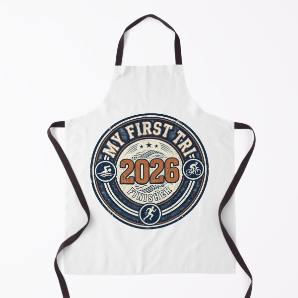 Item preview, My First Triathlon 2026 Finisher Vintage Retro Endurance Athlete Design designed and sold by Triathlongram.