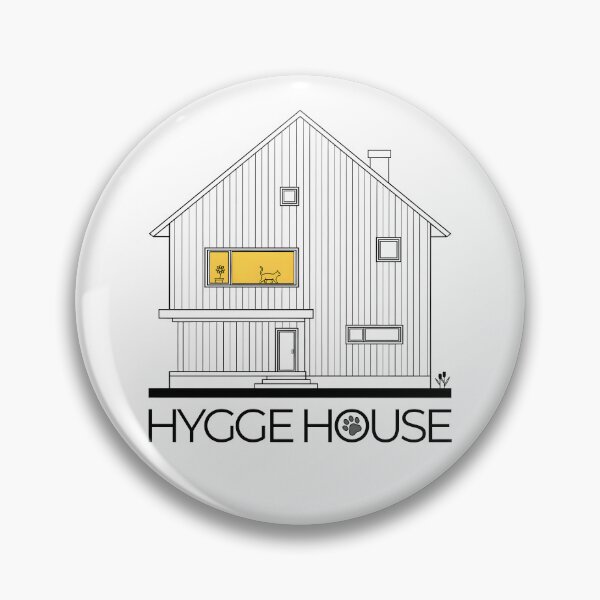 Item preview, Hygge House – Minimalist Cat Home with Paw Print and Warm Window Glow designed and sold by MerchPOW.