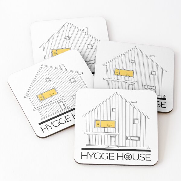 Item preview, Hygge House – Minimalist Cat Home with Paw Print and Warm Window Glow designed and sold by MerchPOW.