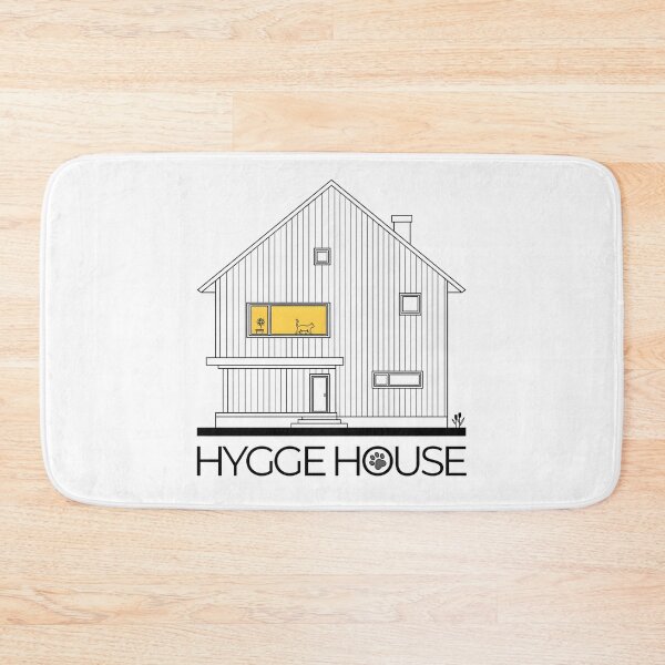 Item preview, Hygge House – Minimalist Cat Home with Paw Print and Warm Window Glow designed and sold by MerchPOW.