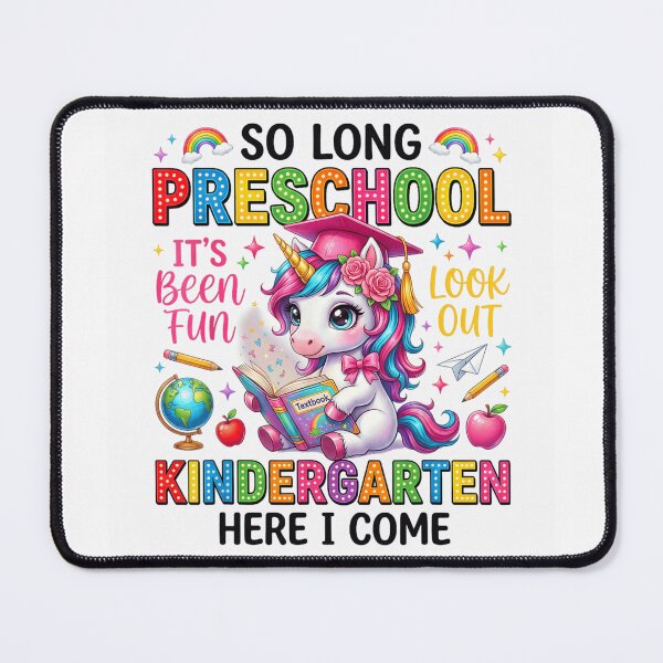Item preview, So Long Preschool Kindergarten Here I Come Magical Unicorn Graduation Girl designed and sold by EricCotanori.