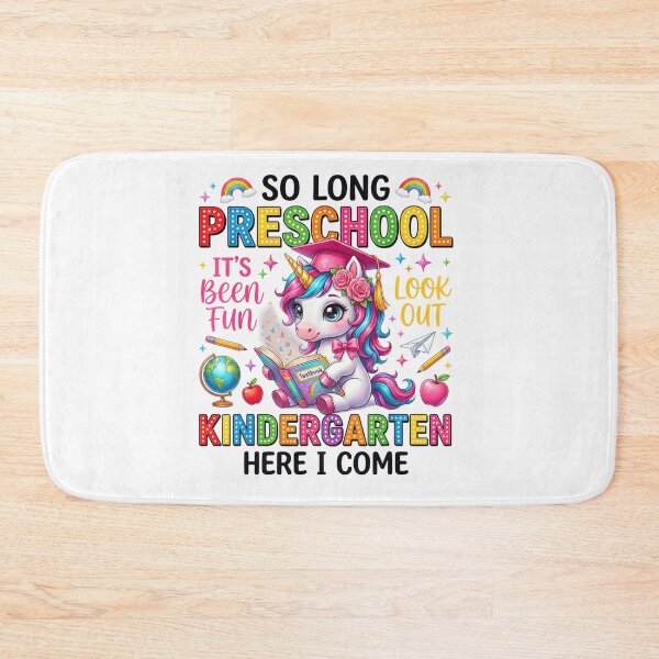 Item preview, So Long Preschool Kindergarten Here I Come Magical Unicorn Graduation Girl designed and sold by EricCotanori.