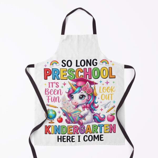 Item preview, So Long Preschool Kindergarten Here I Come Magical Unicorn Graduation Girl designed and sold by EricCotanori.
