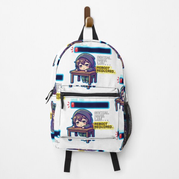 Item preview, Social Mana Low Reboot Required - Introvert Gamer Chibi designed and sold by Wit & Wear.