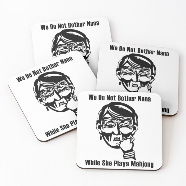 Item preview, Don't Bother Nana During Mahjong - Black designed and sold by Batmantis275.