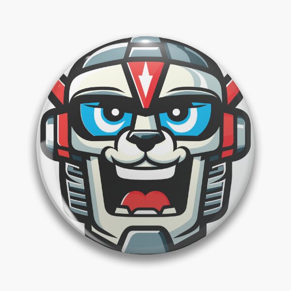 Item preview, Cybernetic Mecha Robot Head designed and sold by ImStickerHappy.