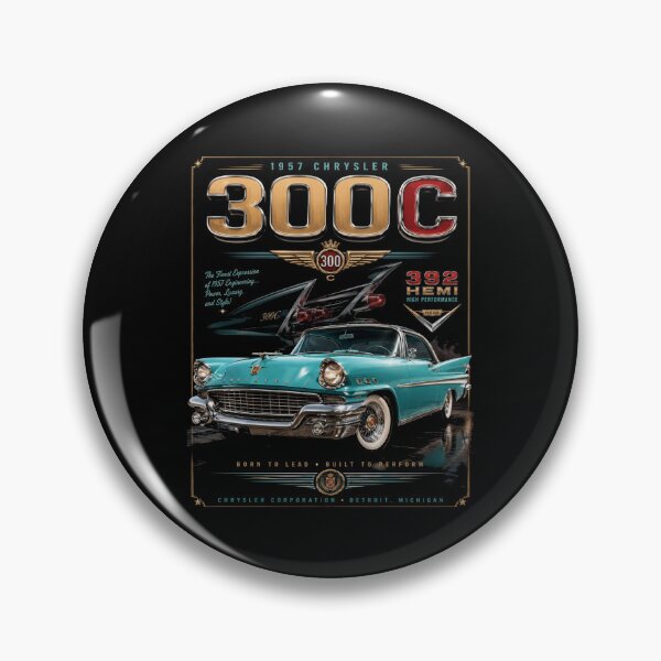 Item preview, 1957 Chrysler 300C Letter Series 392 Hemi Classic Performance Car Art designed and sold by TheArtOfCar.