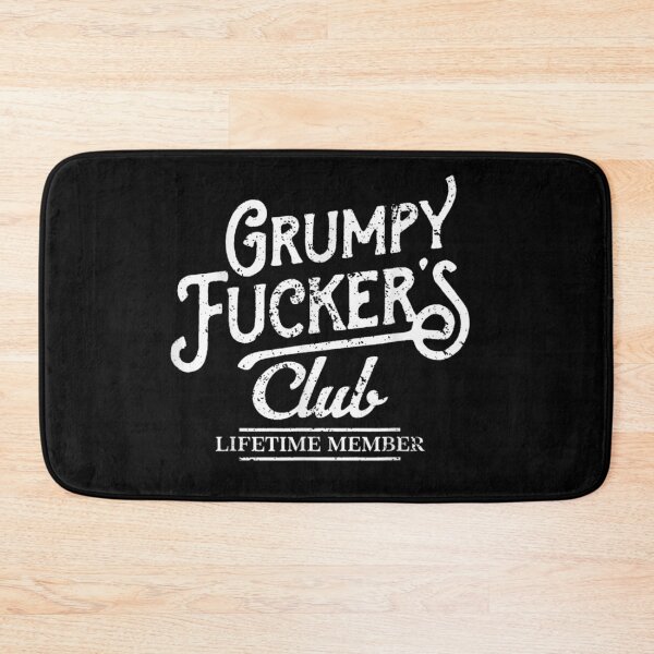Item preview, Grumpy Fucker's Club Lifetime Member Sarcastic Retro Typography Biker Style designed and sold by EricCotanori.