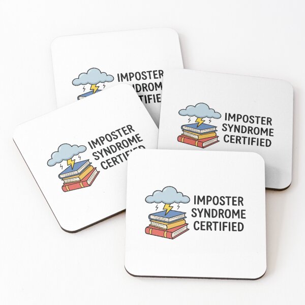 Item preview, Imposter Syndrome Certified Funny Meme Sticker designed and sold by Olivra.