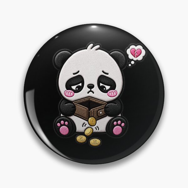 Item preview, Payday Gone Panda Embroidery Patch Funny Kawaii designed and sold by ColorSplash123.