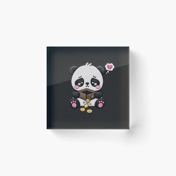 Item preview, Payday Gone Panda Embroidery Patch Funny Kawaii designed and sold by ColorSplash123.