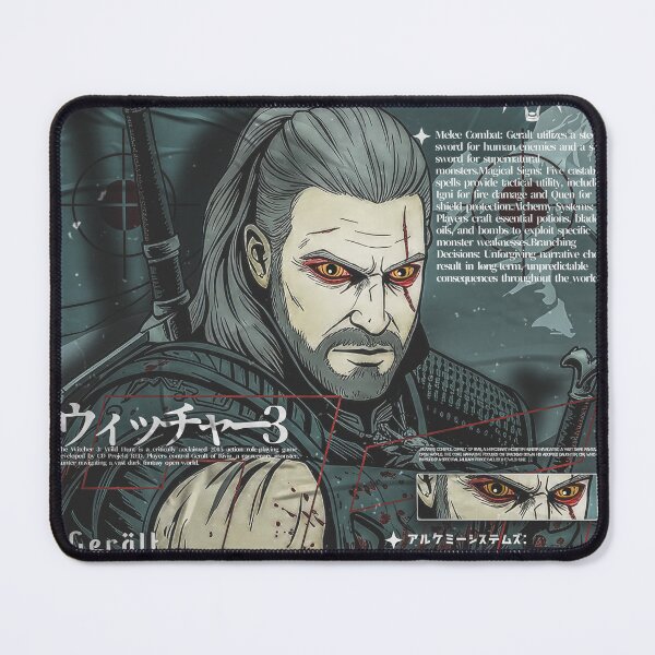Item preview, Geralt of Rivia "White Wolf" Witcher 3 Cinematic Technical Poster designed and sold by Shopunte.