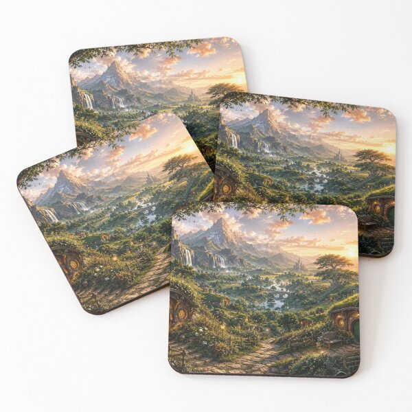 Item preview, Fantasy Mountain Village designed and sold by BlueMile.