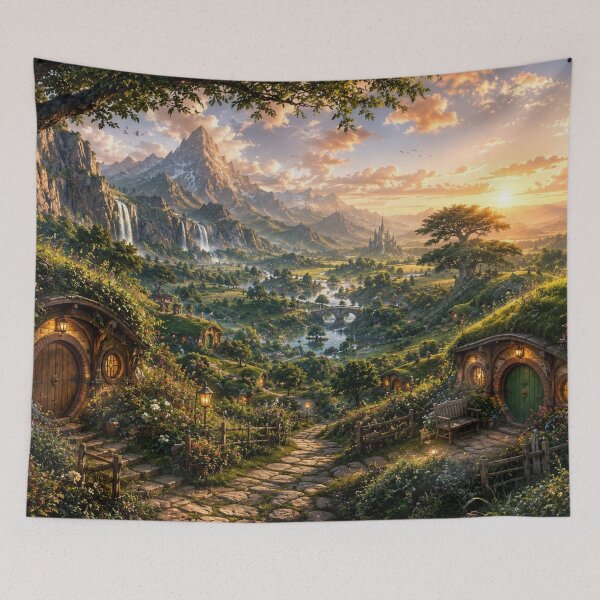 Item preview, Fantasy Mountain Village designed and sold by BlueMile.