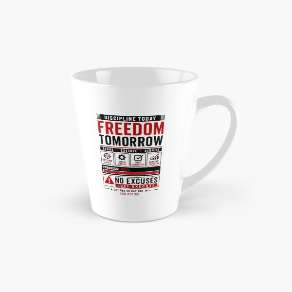 Item preview, Discipline Today, Freedom Tomorrow - No Excuses Motivation Design designed and sold by DomKo10.
