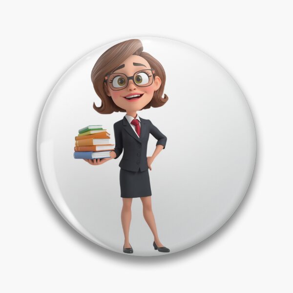 Item preview, Funny Cartoon Teacher - Classroom Hero & Educator Art designed and sold by drioArt.