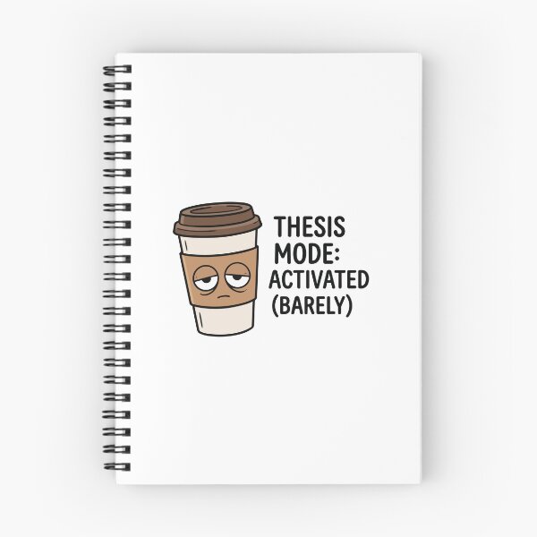 Item preview, Thesis Mode : Activated (Barely) Funny Graduate Student Sticker designed and sold by Olivra.