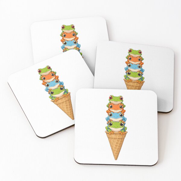 Item preview, Tree Frog Ice Cream Cone Funny Frog Graphic designed and sold by JackCurtis1991.