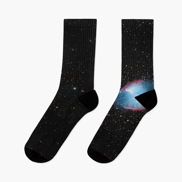 Item preview, blue and red nebula and stars space astrophotography designed and sold by lorelei-stars.