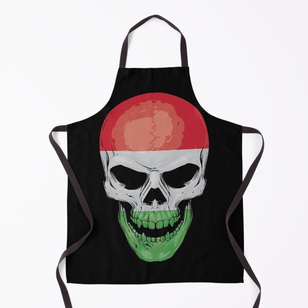 Item preview, Hungarian Flag Skull – Magyar Patriotic Skull Design designed and sold by EmeraldeaDesign.