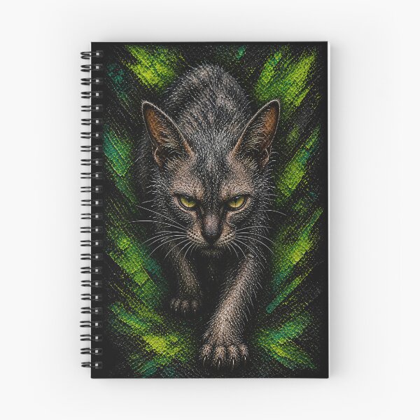 Item preview, Prowling Lykoi Cat Color Explosion Art designed and sold by Vista Atelier.