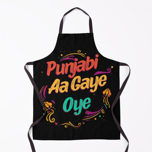 Item preview, Punjabi Aa Gaye Oye Colorful Indian Typography Cultural Quote Vibrant Design designed and sold by DaphoLatara.