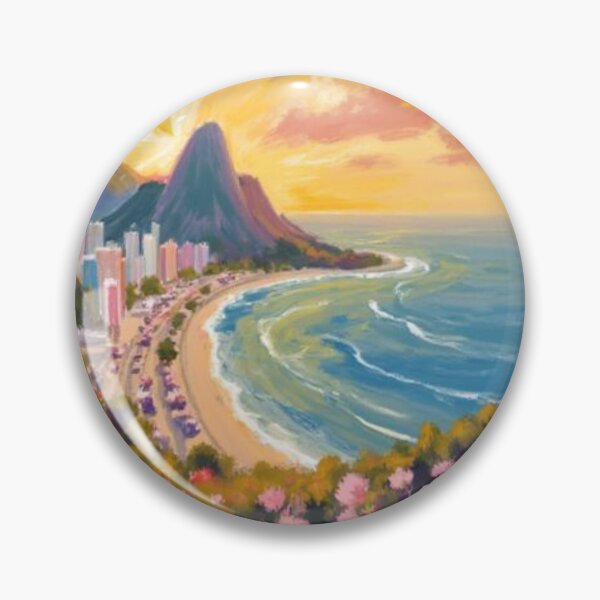 Item preview, Brazil shoreline oil painting designed and sold by cloudzer0000.