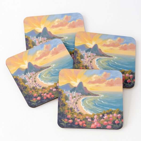 Item preview, Brazil shoreline oil painting designed and sold by cloudzer0000.