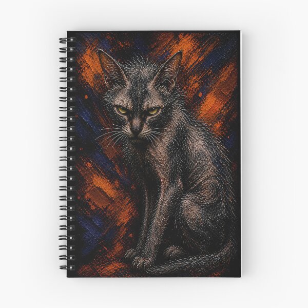 Item preview, Glaring Lykoi Cat Color Explosion Art designed and sold by Vista Atelier.