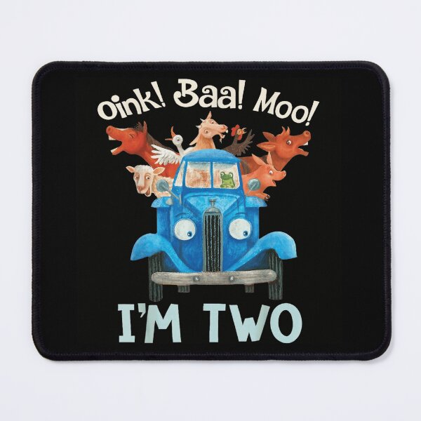 Item preview, Oink Baa Moo I'm Two Second Birthday Blue Truck Farm Animal designed and sold by DaphoLatara.