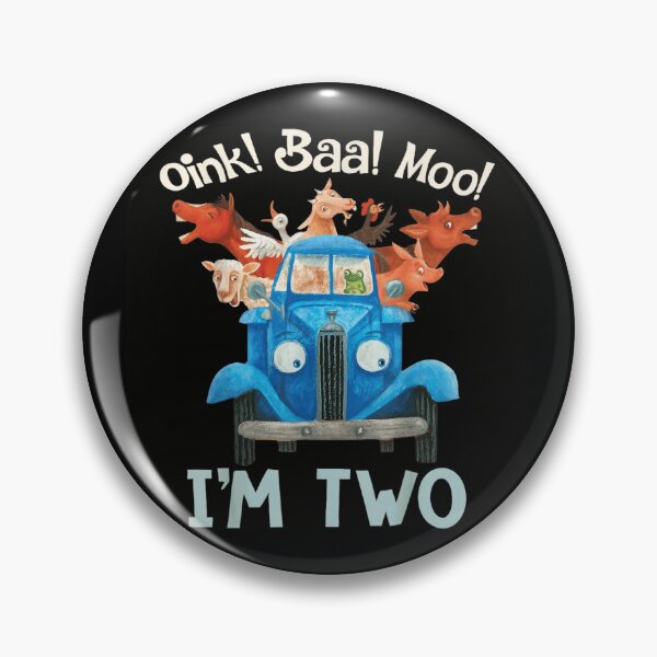 Item preview, Oink Baa Moo I'm Two Second Birthday Blue Truck Farm Animal designed and sold by DaphoLatara.