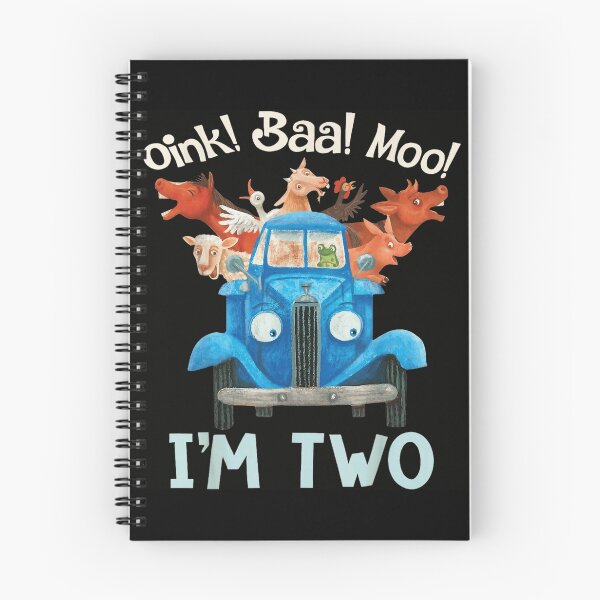 Item preview, Oink Baa Moo I'm Two Second Birthday Blue Truck Farm Animal designed and sold by DaphoLatara.
