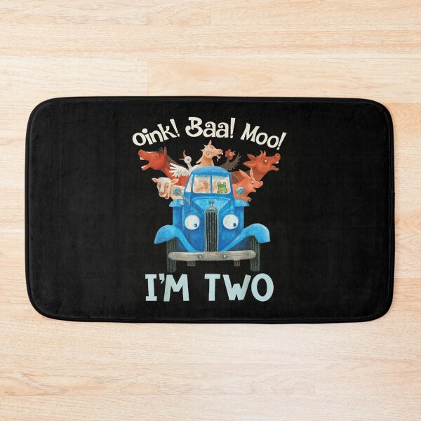 Item preview, Oink Baa Moo I'm Two Second Birthday Blue Truck Farm Animal designed and sold by DaphoLatara.