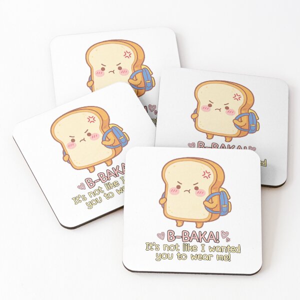 Item preview, Baka Tsundere Toast - Funny Anime Bread Kawaii designed and sold by Wit & Wear.